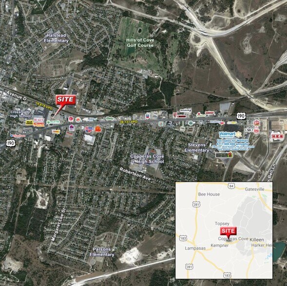 More Photos Of 809-827 E Highway 190, Copperas Cove Freestanding For Lease