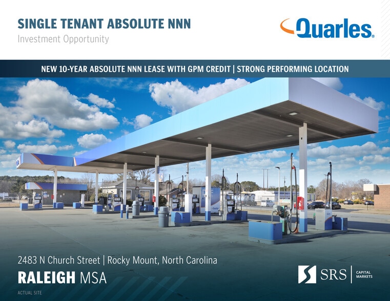 Primary Photo Of 2483 N Church St, Rocky Mount Service Station For Sale