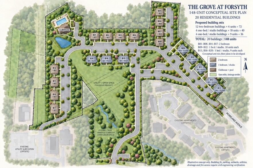 Primary Photo Of 0 Moreland Avenue, Forsyth Land For Sale