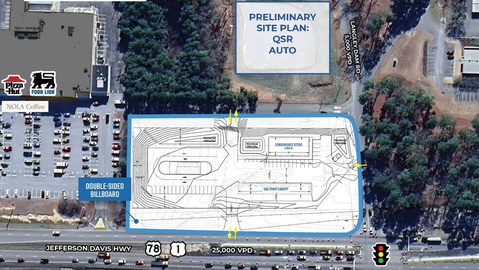 More Photos Of 2601 Jefferson Davis Hwy, Warrenville Land For Sale