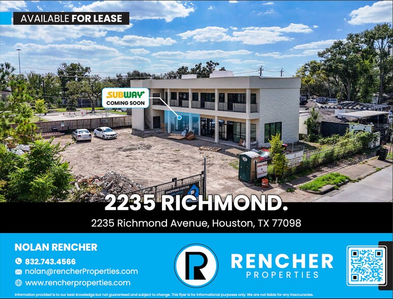 Primary Photo Of 2235 Richmond Ave, Houston Storefront For Lease