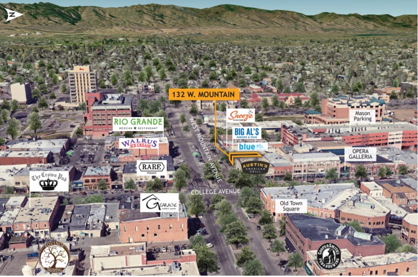 More Photos Of 132-136 W Mountain Ave, Fort Collins Storefront For Lease