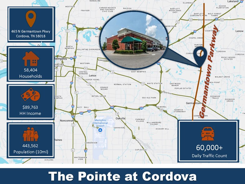 More Photos Of 465 N Germantown Pky, Cordova Unknown For Lease