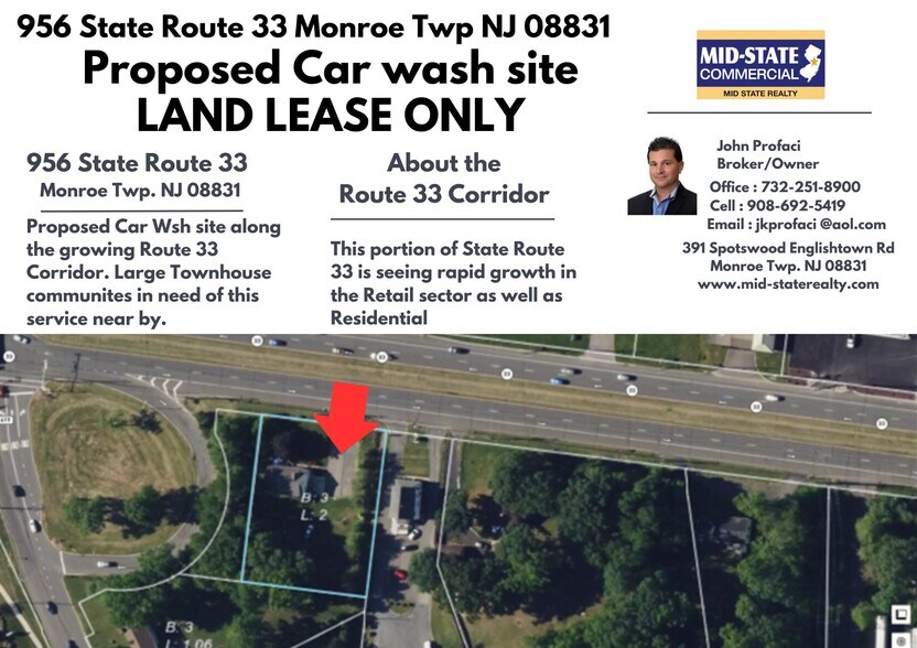 More Photos Of 956 NJ-33, Monroe Township Land For Lease