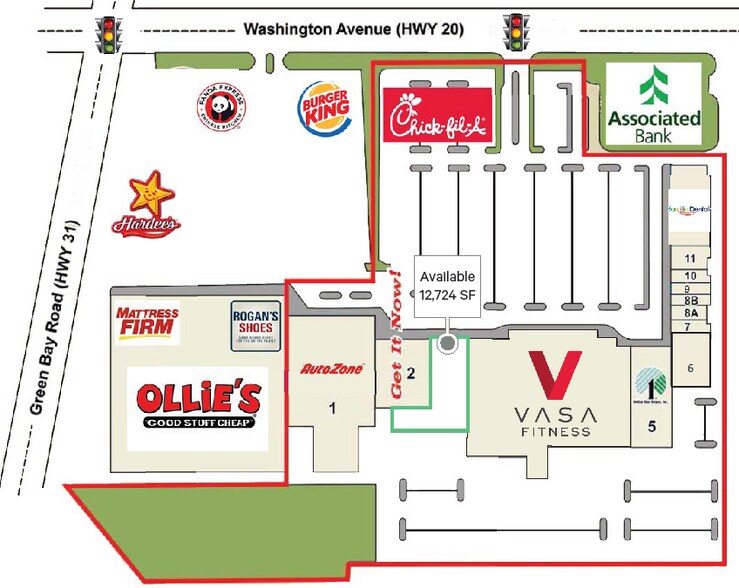 More Photos Of 5201 Washington Ave, Mount Pleasant Storefront For Lease