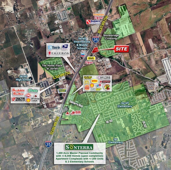 More Photos Of 13000 I-35 Frontage rd, Jarrell Land For Sale