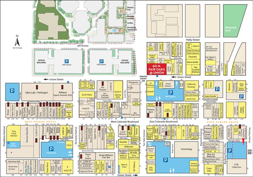 More Photos Of 60-64 N Fair Oaks Ave, Pasadena Storefront For Lease