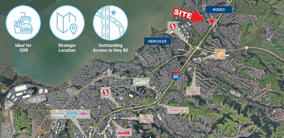 More Photos Of I-80 and Willow Avenue, Rodeo Land For Lease