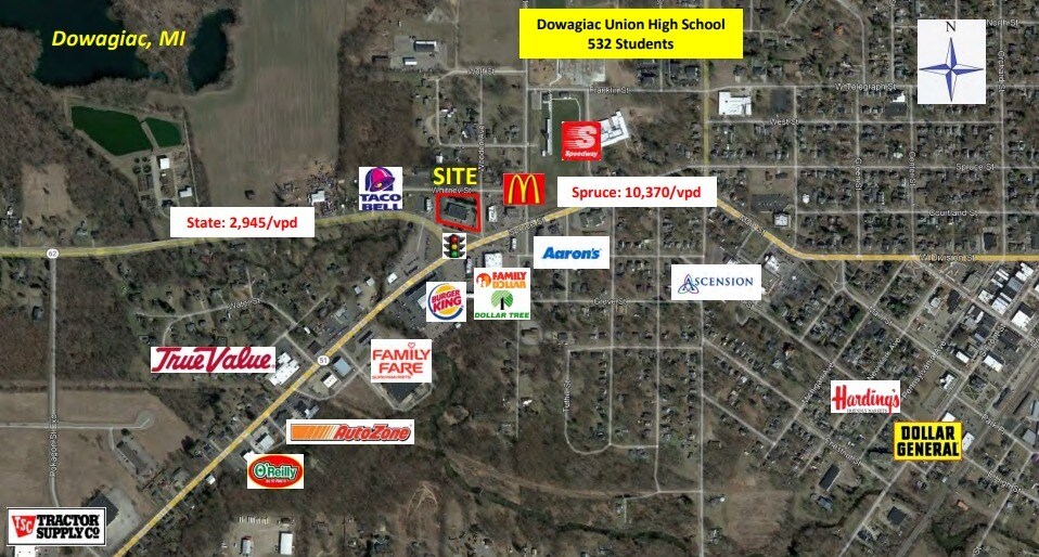 More Photos Of 102 State Rd, Dowagiac Drugstore For Lease