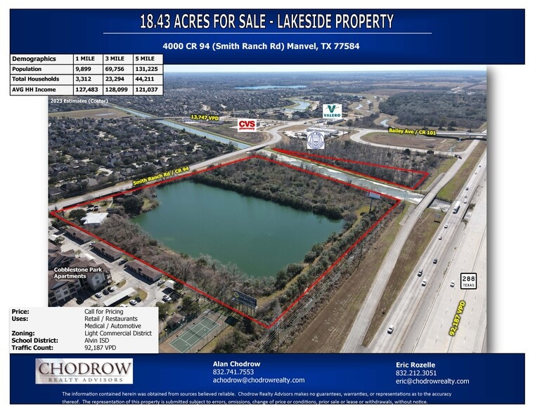 Primary Photo Of 4000 CR 94, Pearland Land For Sale