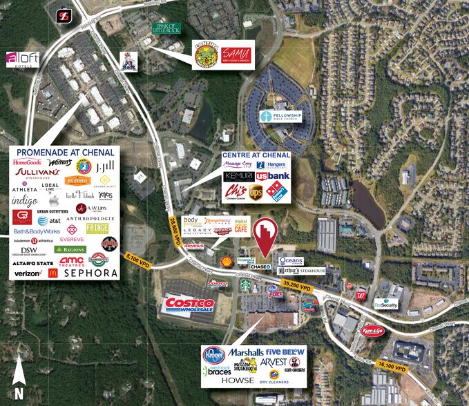 More Photos Of 16100 Chenal Pky, Little Rock Land For Lease