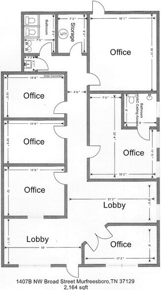 More Photos Of 1407 NW Broad St, Murfreesboro Freestanding For Lease