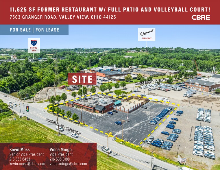 Primary Photo Of 7503 Granger Rd, Valley View Freestanding For Lease