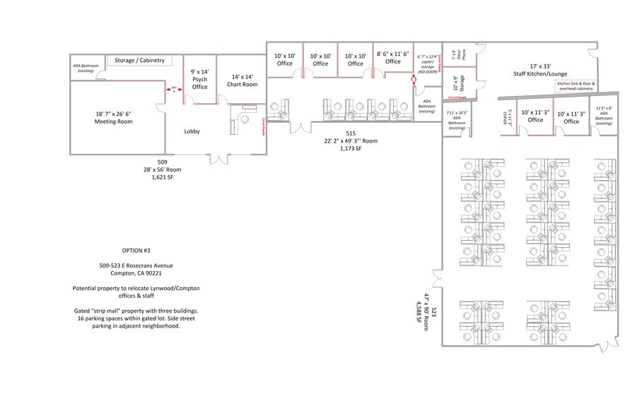 More Photos Of 509-523 E Rosecrans Ave, Compton Storefront Retail Office For Lease