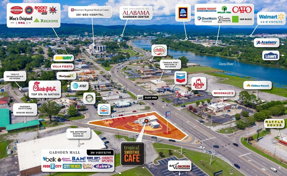 More Photos Of 931 Rainbow Dr, Gadsden Fast Food For Sale