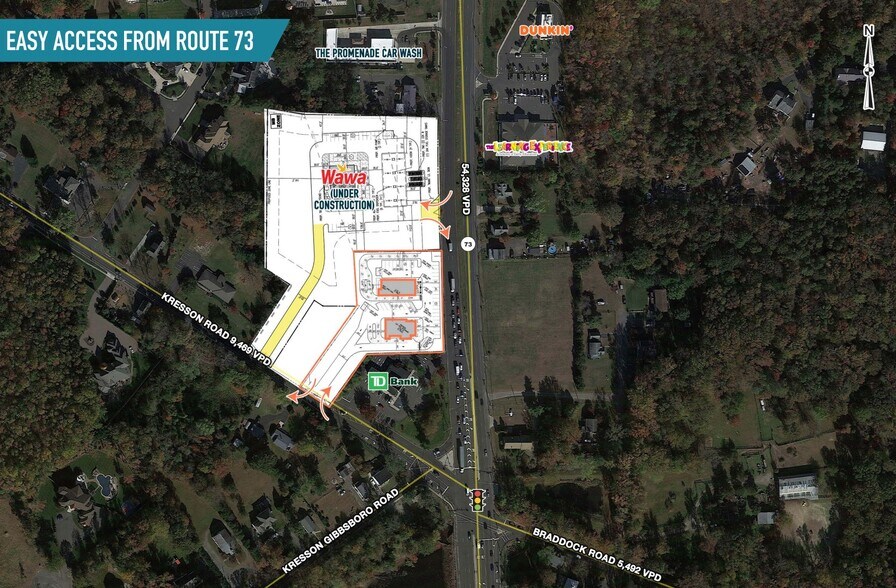 Primary Photo Of 403-405 Route 73, Voorhees Land For Lease