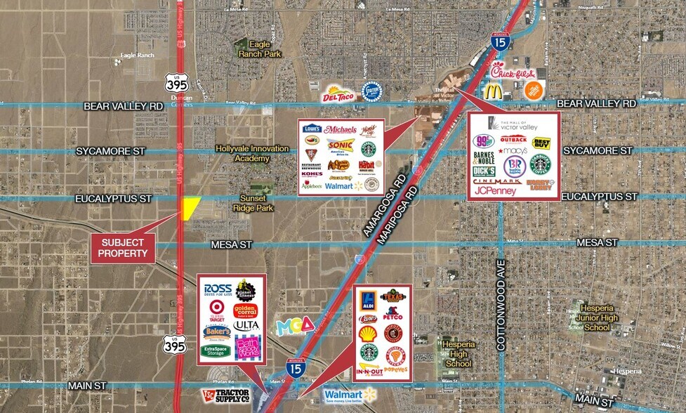 Primary Photo Of Hwy 395 & Eucalyptus St, Victorville Land For Sale