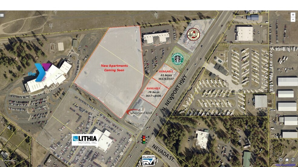 More Photos Of 10903 Newport, Spokane Land For Lease