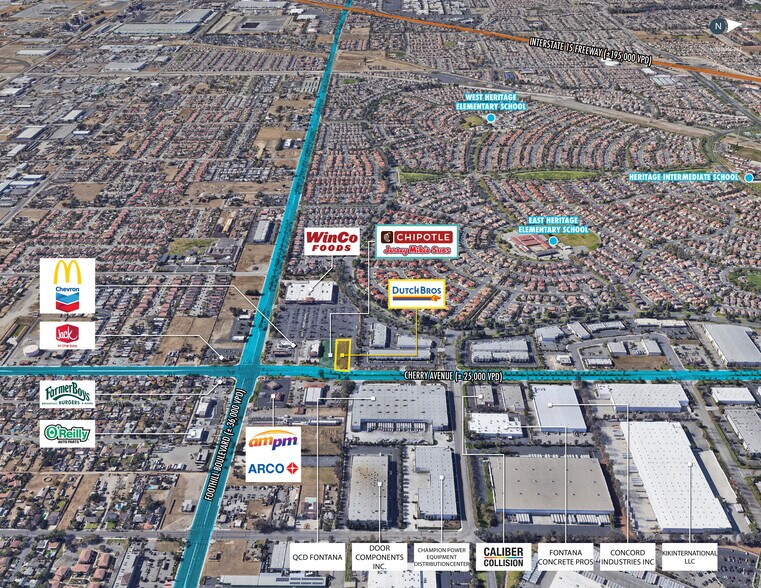 More Photos Of 8010 Cherry Ave, Fontana Fast Food For Sale