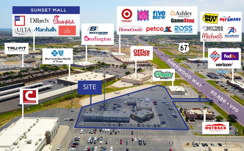 More Photos Of 4509 Sherwood Way, San Angelo General Retail For Sale