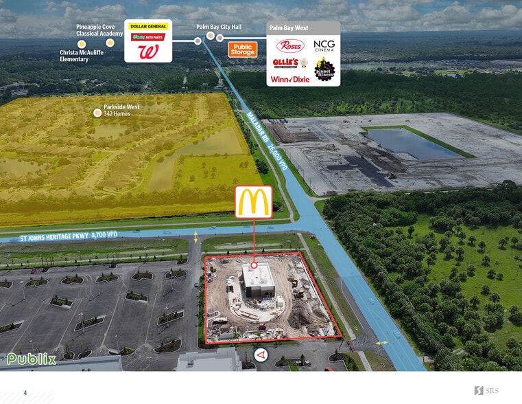 More Photos Of 150 Saint Johns Heritage Pky NW, Palm Bay Fast Food For Sale