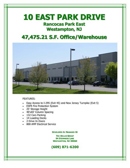 More Photos Of 10 E Park Dr, Westampton Warehouse For Lease