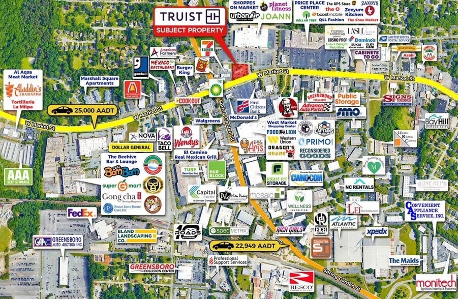 More Photos Of 4636 W Market St, Greensboro Bank For Sale