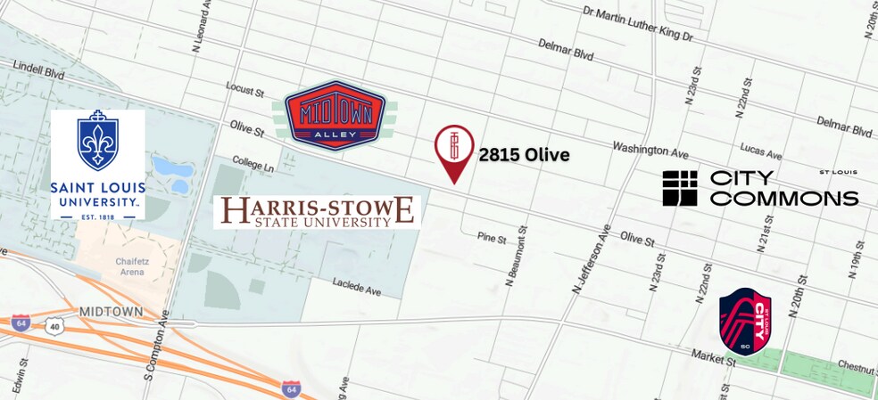More Photos Of 2815 Olive St, Saint Louis Office For Lease