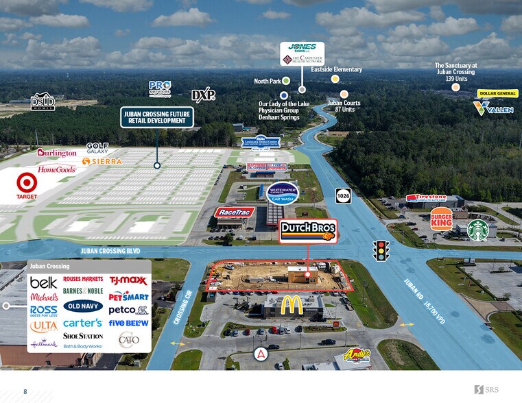 More Photos Of SWC Juban Crossing Boulevard and Juban Road, Denham Springs Fast Food For Sale