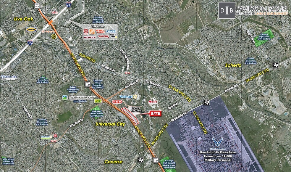 More Photos Of TX 1604 & Kitty Hawk Rd., Universal City Land For Sale