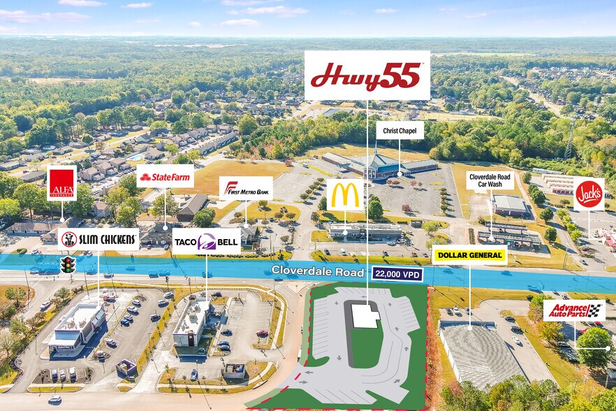 More Photos Of 3306 Coverdale Road, Florence Freestanding For Lease