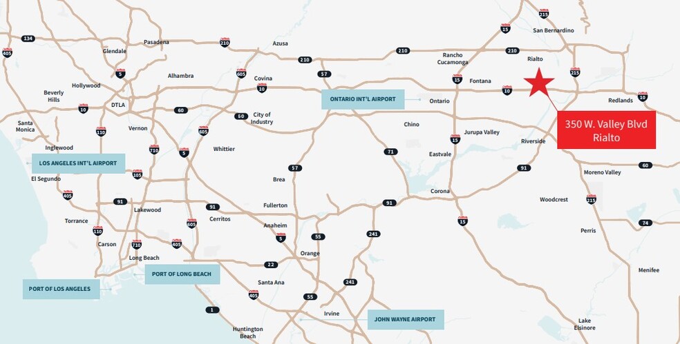 More Photos Of 350 W Valley Blvd, Rialto Distribution For Lease