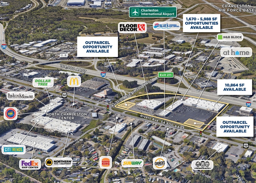 More Photos Of 6185 Rivers Ave, Charleston Unknown For Lease