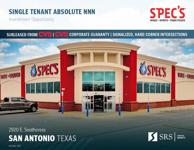 Primary Photo Of 2920 E Southcross Ave, San Antonio Drugstore For Sale
