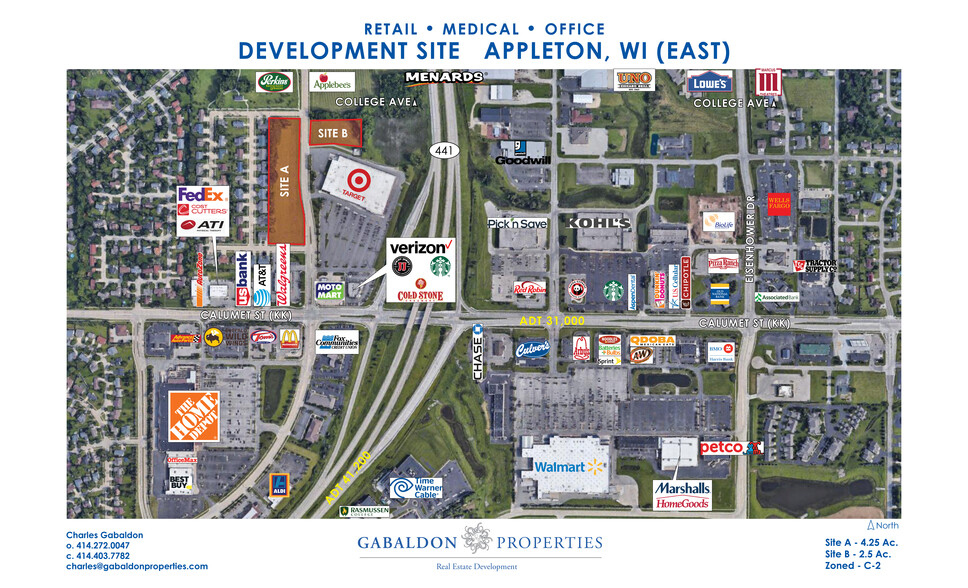 Primary Photo Of Hwy 441 And Kensington Dr, Appleton Medical For Lease