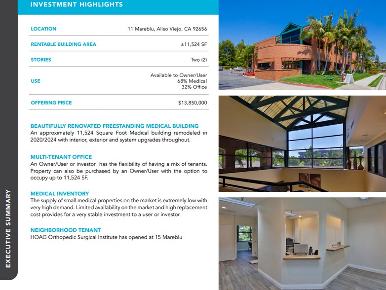 More Photos Of 11 Mareblu, Aliso Viejo Medical For Sale