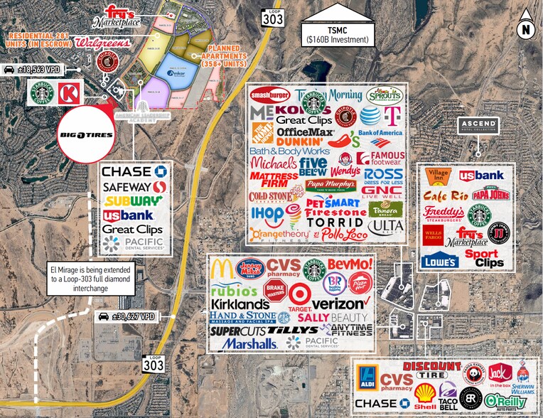 More Photos Of SWC of Vistancia Blvd & El Mirage Rd, Peoria General Retail For Sale