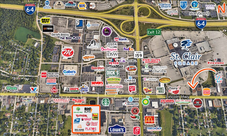 More Photos Of 317 Lincoln Hwy, Fairview Heights Auto Repair For Lease