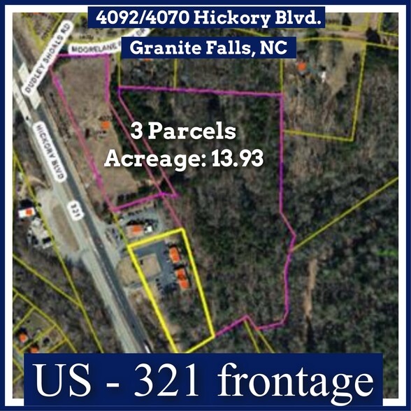 Primary Photo Of 4092 & 4070 Hickory Blvd, Granite Falls Land For Sale