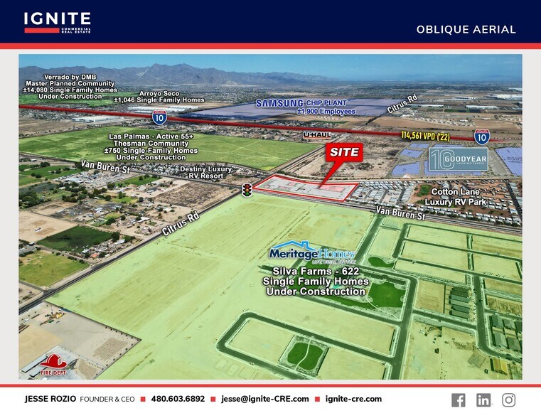 More Photos Of Citrus Rd and Van Buren, Goodyear Land For Sale