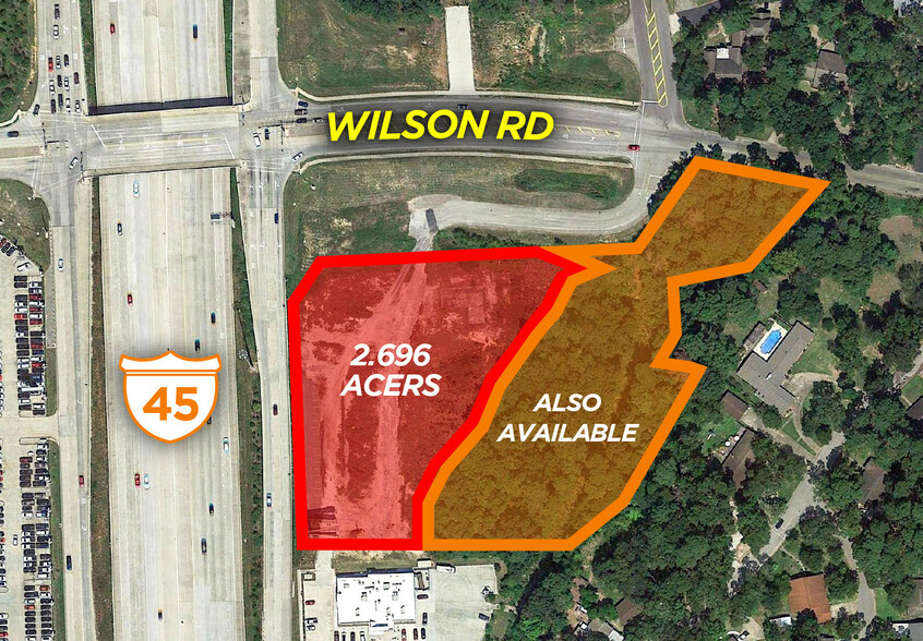 Primary Photo Of I-45 & Wilson Rd, Conroe Land For Sale