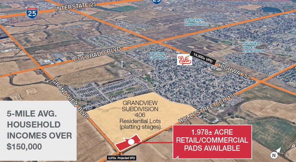Primary Photo Of Grand View blvd, Dacono Land For Sale
