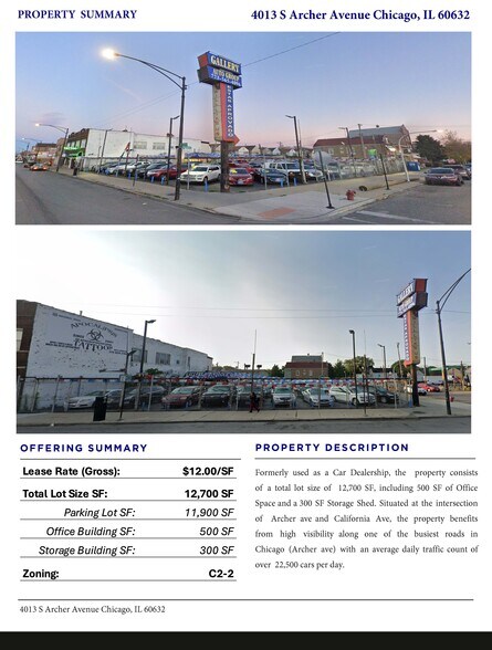 Primary Photo Of 4013 S Archer Ave, Chicago Auto Dealership For Lease