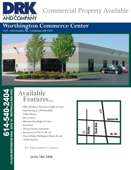 More Photos Of 6171 Huntley Rd, Worthington Flex For Lease