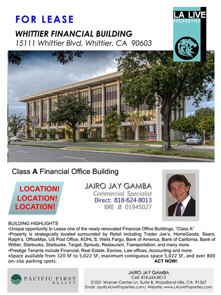 More Photos Of 15111 Whittier Blvd, Whittier Medical For Lease