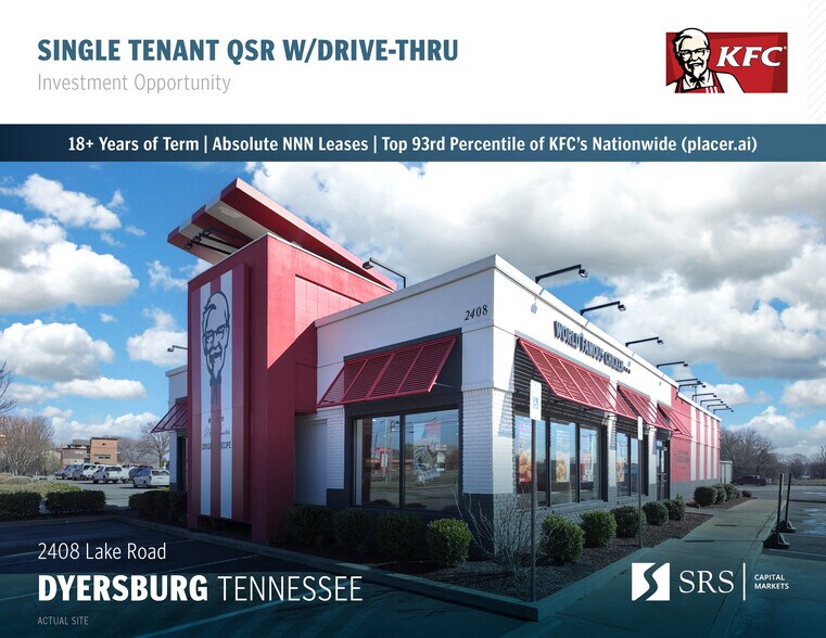 Primary Photo Of 2408 Lake Rd, Dyersburg Fast Food For Sale