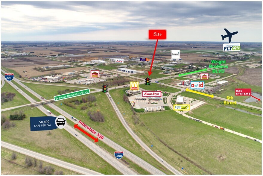 More Photos Of 645 Wright Brothers Blvd, Cedar Rapids Land For Lease