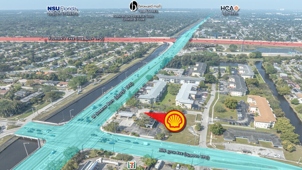 More Photos Of 4701 W Sunrise Blvd, Plantation Service Station For Sale