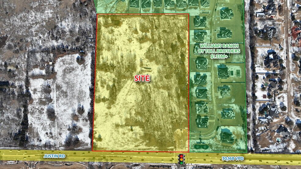 More Photos Of NWQ Justin Rd & Vickery Blvd, Copper Canyon Land For Sale