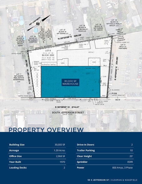 More Photos Of 55 S Jefferson St, Orange Warehouse For Sale